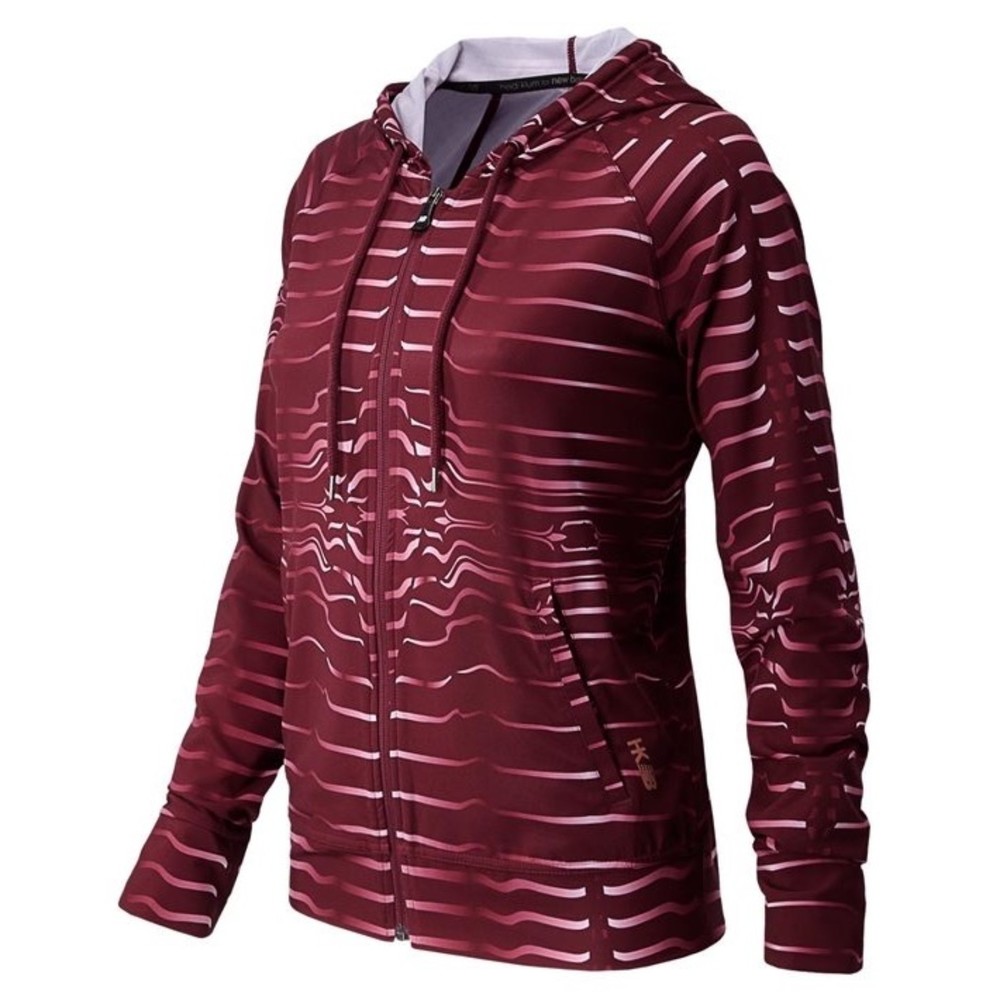 Heidi Klum for New Balance Printed Zip Front Hoodie Bomber Jacket
